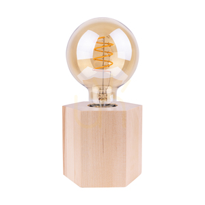 Fofi Table Lamp, 1xE27, Max. 25W, Birch/Black, PVC Cable 12 cm small 0