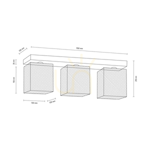 Gittan Ceiling Light, 3xE27, Max. 60W, Concrete Gray/Chrome-Plated Metal Shade, 55 cm small 3