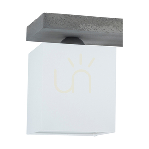 Great Ceiling Light, 3xE27, Max. 25W, Concrete Gray/White, 55 cm Shade small 1