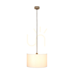 Grey Pendant Light, 1xE27, Max. 60W, Gray-Stained Pine, Braided Cable, Gray Lampshade, Ø40 cm small 3