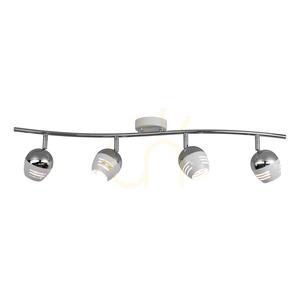 Hypnos Ceiling Light, 4xG9, Max. 28W, Chrome/White Metal, 76.5 cm small 1