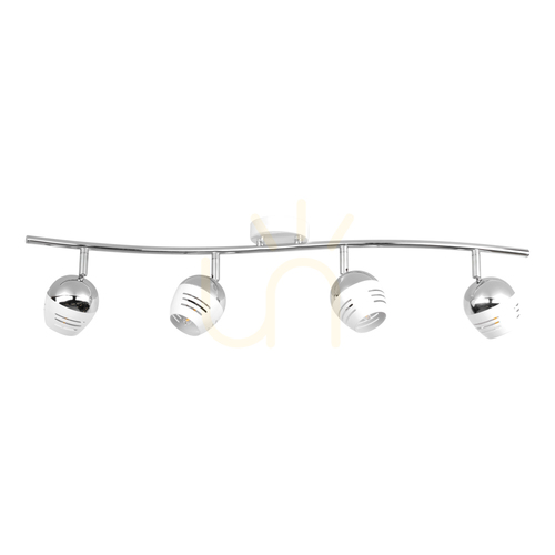 Check Hypnos Ceiling Light, 4xG9, Max. 28W, Chrome/White Metal, 76.5 cm