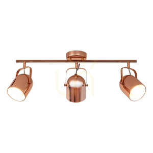 Inga Ceiling Light, 3xE27, Max. 60W, Copper-Finish Metal, 64 cm small 1