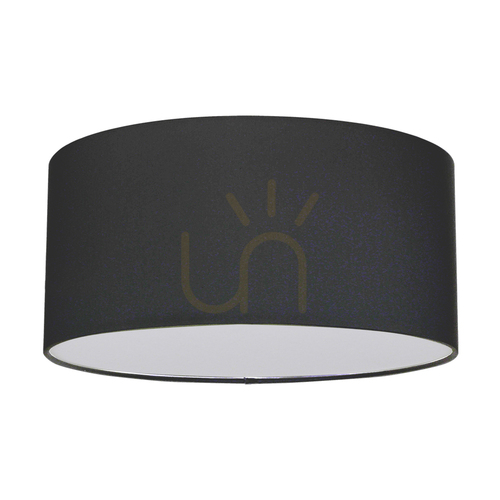 Check Josefina Ceiling Light, 1xLED, 2700K, 13W, White Metal/Anthracite Lampshade, Ø28 cm