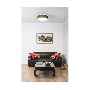 Josefina Ceiling Light, 1xLED, 2700K, 18W, White Metal/Anthracite Shade, Ø38 cm small 1