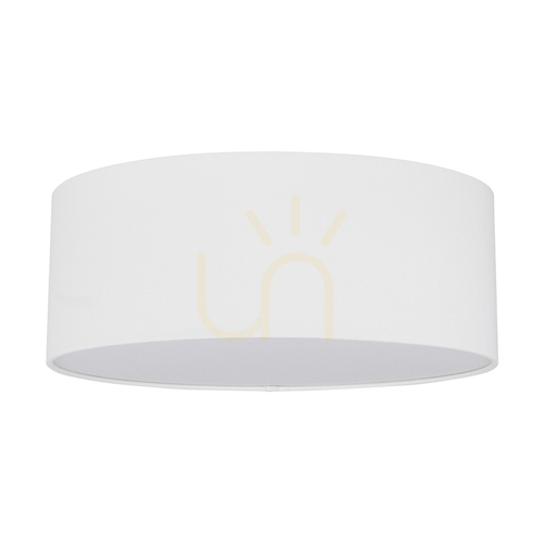 Check Josefina Ceiling Light, 1xLED, Integrated 18W, 2700K, White Metal/White Lampshade, Ø38 cm