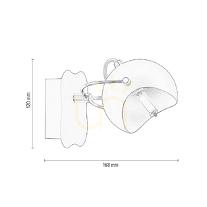 Kana Wall Sconce 1xG9 Max. 28W Black/Gold Metal 12 cm small 4