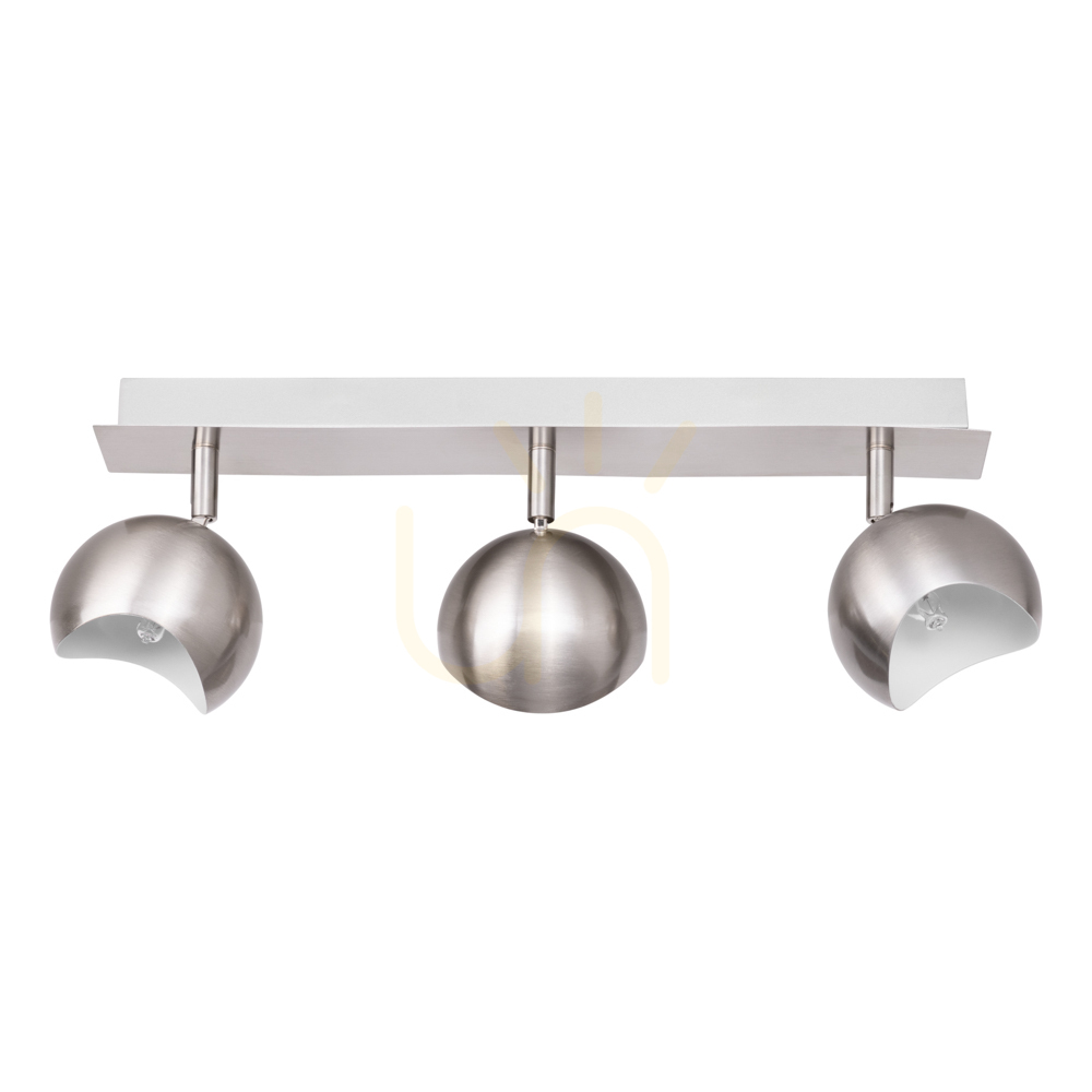 Kumi Ceiling Light, 3xG9, Max. 28W, Satin/White Metal, 48 cm