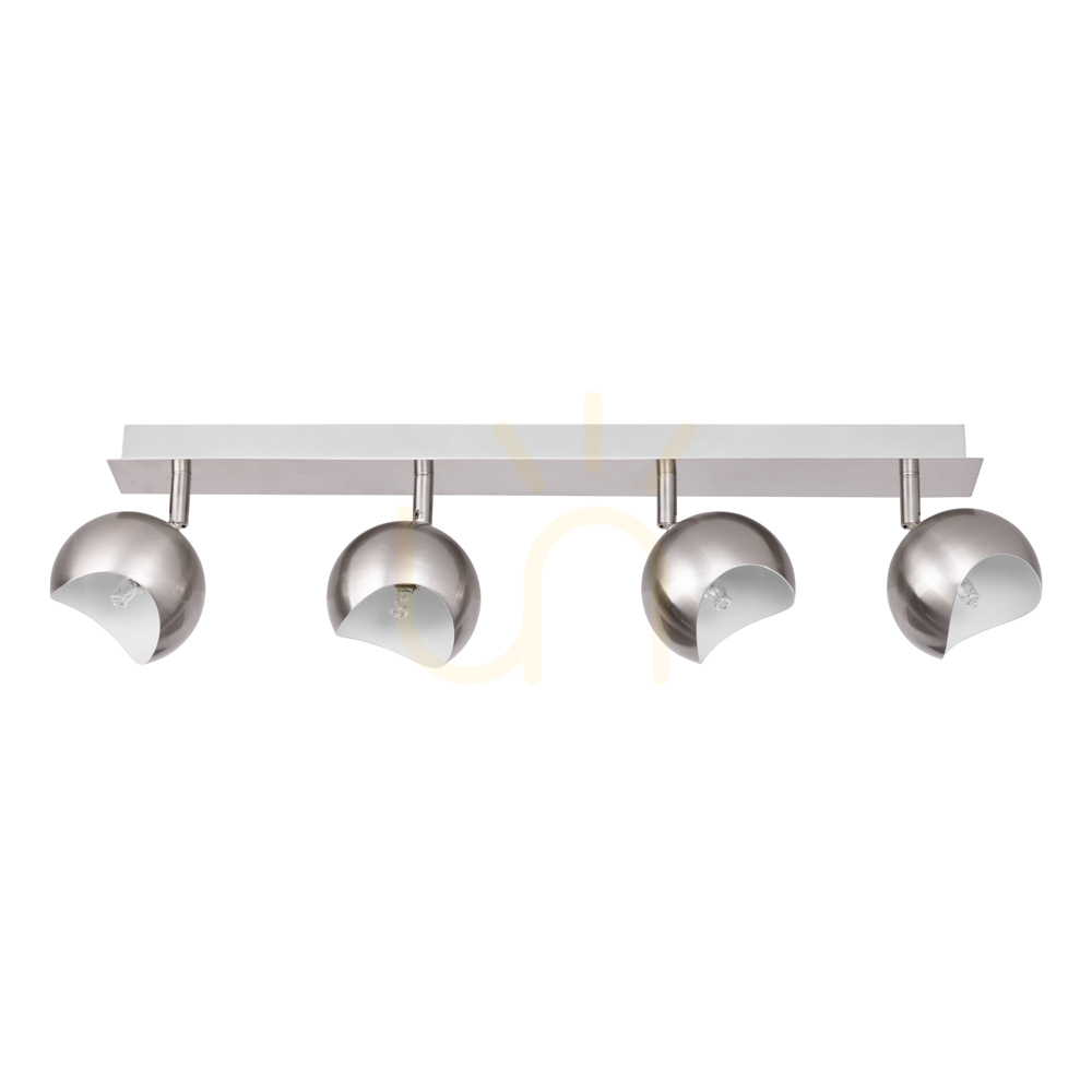 Kumi Ceiling Light, 4xG9, Max. 28W, Satin/White Metal, 62.5 cm