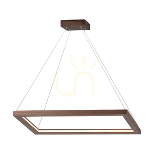 Legno Pendant Light, 1xLED, 3000K, 31.5W, Beech and Walnut Wood / Transparent PVC Cable, 84 cm small 1