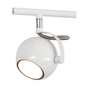 Lea Ceiling Light, 2xGU10, Max. 50W, White/Chrome Metal, 30.5 cm small 2