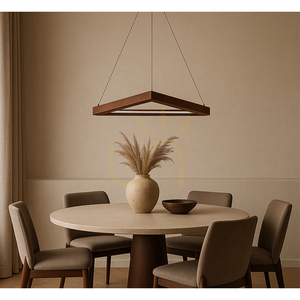 Legno 3xLED 3000K 18W Pendant Light, Beech and Walnut Wood / Transparent PVC Cable, 53.5 cm small 2