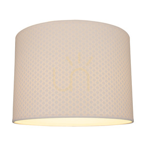 Leila Table Lamp, 1xE27, Max. 40W, Chrome Metal / Transparent PVC Cable / Paper and PVC Lampshade with Polka Dot Pattern, Ø25 cm small 3