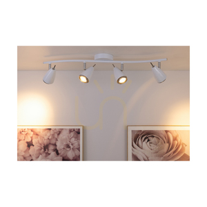 Linda Ceiling Light, 4xGU10, Max. 50W, White/Chrome Metal, 67.5 cm small 3