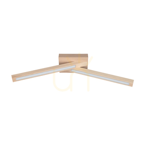 Linus Crossed Ceiling Light, 2xLED, 3000K, 9W, Birch, 57 cm small 0