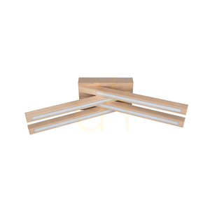 Linus Crossed Ceiling Light, 4xLED, 3000K, 18W, Birch, 53 cm small 0