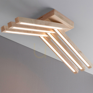 Linus Crossed Ceiling Light, 6xLED, 3000K, 27W, Birch, 57 cm small 2