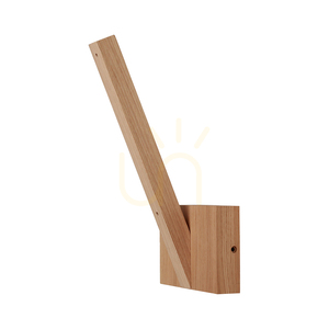 Linus "In" Wall Sconce, 1xLED, 3000K, 3W, Oiled Oak, 16 cm small 0