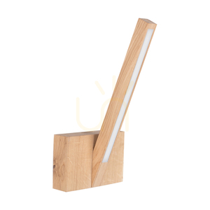 Linus "Out" Wall Sconce, 1xLED, 3000K, 3.75W, Oiled Oak, 16 cm small 0