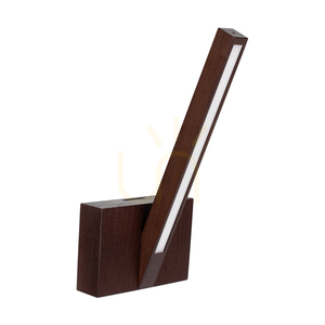 Linus "Out" Wall Sconce, 1xLED, 3000K, 3.75W, Beech and Walnut Wood, 16 cm small 0