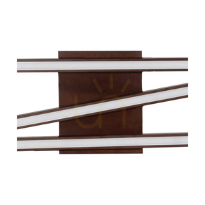Linus Sidelong Ceiling Light, 3xLED, 3000K, 27W, Beech and Walnut Wood, 84.5 cm small 1