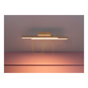 Linus Straight 2xLED 3000K 12W Ceiling Light, Oiled Oak, 54.5 cm small 2