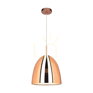 Mads Pendant Light, 1xE27, Max. 60W, Copper Metal/Transparent PVC Cable, Ø30 cm small 1