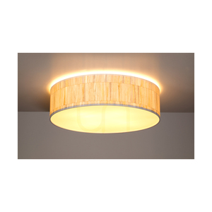 Malo Ceiling Light, 4xE27, Max. 25W, White Metal/Multicolored Wallpaper Lampshade, Ø48 cm small 2