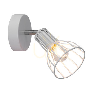Megan Wall Sconce 1xE14 Max. 40W White Metal 18 cm small 1