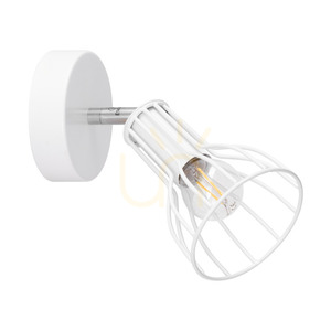 Megan Wall Sconce 1xE14 Max. 40W White Metal 18 cm small 0