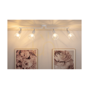 Megan Ceiling Light, 4xE14, Max. 40W, White Metal, 75 cm small 3