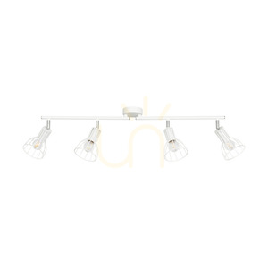 Megan Ceiling Light, 4xE14, Max. 40W, White Metal, 75 cm small 0
