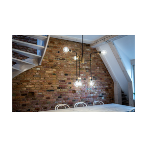 Montix Ceiling Light, 6xE27, Max. 40W, Oiled Oak/Black Metal, Ø73 cm small 4