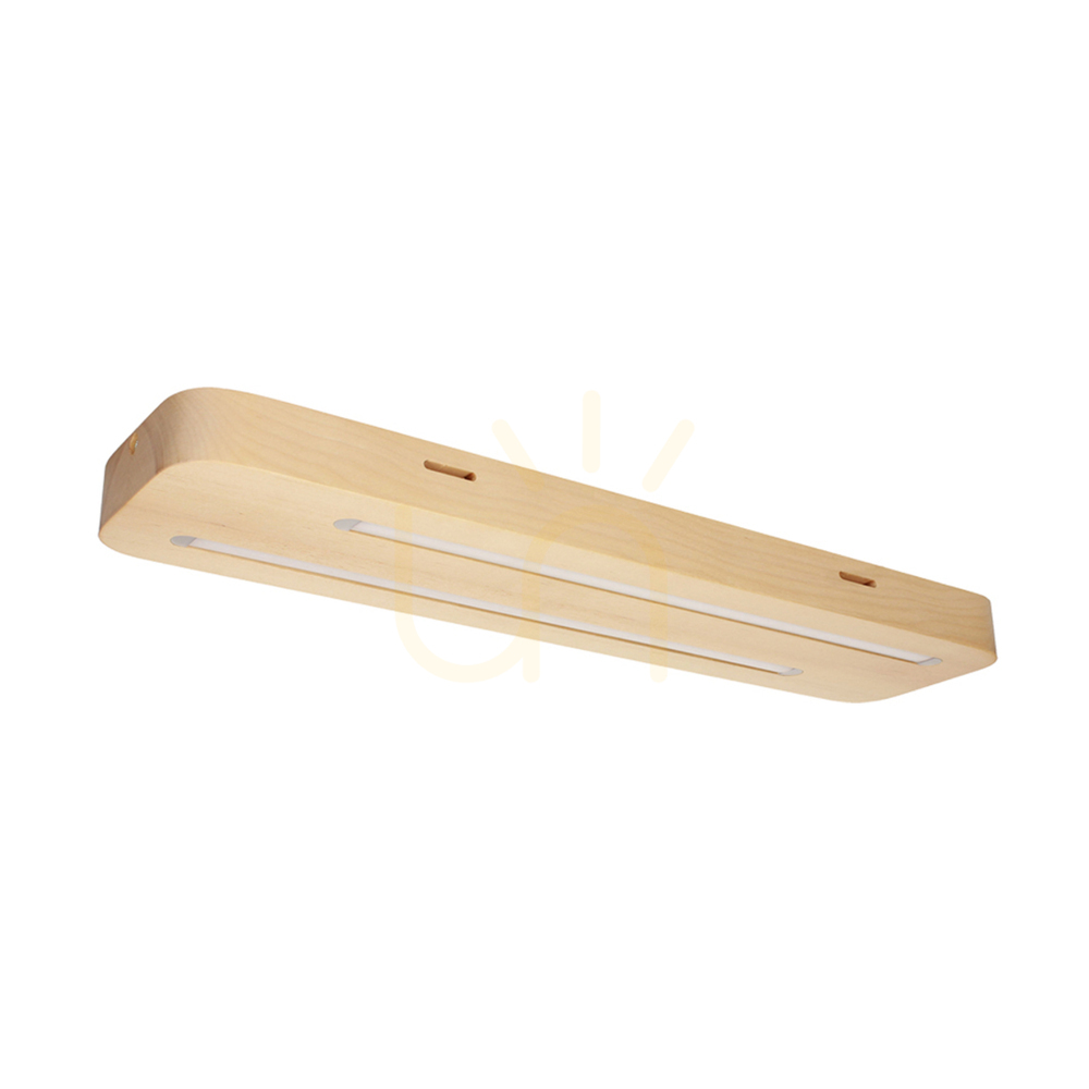 Neele Ceiling Light, 2xLED, 3000K, 12W, Birch, 55 cm