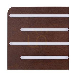 Neele Ceiling Light, 5xLED, 3000K, 19.5W, Beech and Walnut Wood, 34 cm small 1