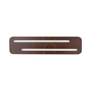 Neele Ceiling Light, 2xLED, 3000K, 12W, Beech and Walnut Wood, 55 cm small 2
