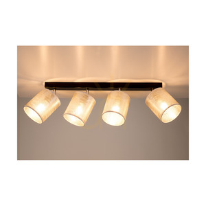 Nevoa Ceiling Light, 4xE27, Max. 25W, Black-Chrome Metal/Silver, 90 cm Shade small 3