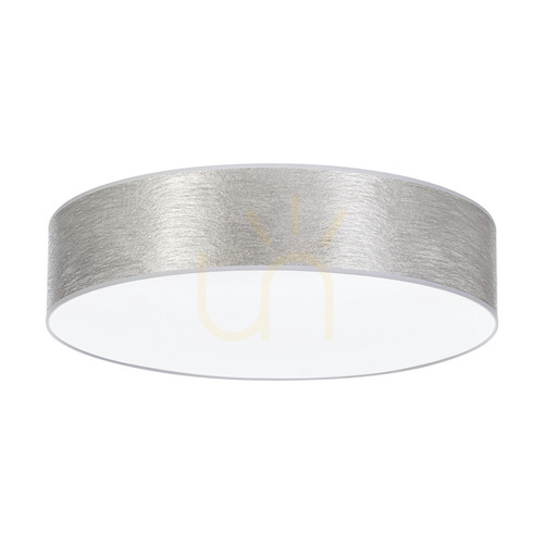 Check Nevoa Ceiling Light, 4xE27, Max. 25W, White Metal/Silver, Lampshade Ø58 cm
