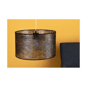 Nevoa Pendant Light, 1xE27, Max. 60W, Black Metal/Transparent PVC Cable/Black Lampshade, Ø40 cm small 2