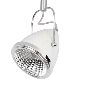 Oliver Ceiling Light, Includes 2xGU10 LEDs, Max. 5.5W, White/Chrome Metal, 35 cm small 2