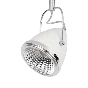Oliver Ceiling Light, Includes 4xGU10 LEDs, Max. 6W, White/Chrome Metal, 76 cm small 2