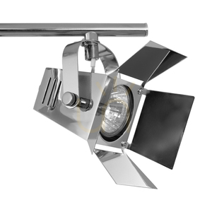 Photo Ceiling Light, Includes 3xGU10 LEDs, Max. 5W, Chrome Metal, 57 cm small 2