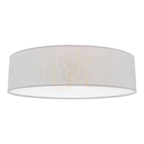 Check Prata Ceiling Light, 4xE27, Max. 25W, White Metal/Silver Shade, Ø48 cm