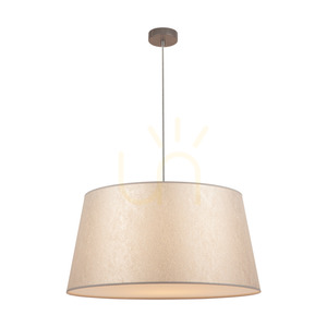 Prata Pendant Light, 1xE27, Max. 40W, Gray Metal/Transparent PVC Cable/Silver Lampshade, Ø60 cm small 1