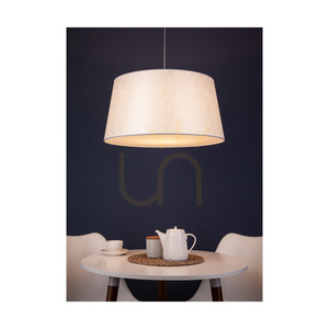 Prata Pendant Light, 1xE27, Max. 40W, Gray Metal/Transparent PVC Cable/Silver Lampshade, Ø60 cm small 2