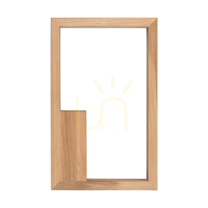Ramme "In&amp;Out" Wall Sconce, 1xLED, 3000K, 28W, Oiled Oak, with Touch Dimmer, 32 cm small 1
