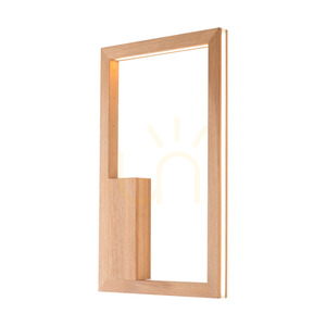 Ramme "In&amp;Out" Wall Sconce, 1xLED, 3000K, 28W, Oiled Oak, with Touch Dimmer, 32 cm small 0