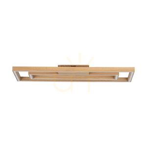 Ramme Ceiling Light, 2xLED, 3000K, 57W, Oiled Oak, 83 cm small 3