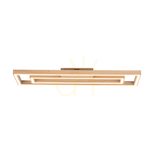 Ramme Ceiling Light, 2xLED, 3000K, 57W, Oiled Oak, 83 cm small 4