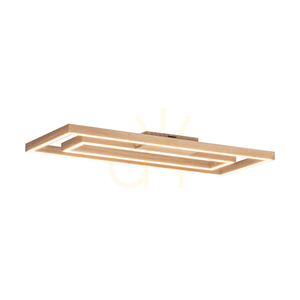 Ramme Ceiling Light, 2xLED, 3000K, 57W, Oiled Oak, 83 cm small 6